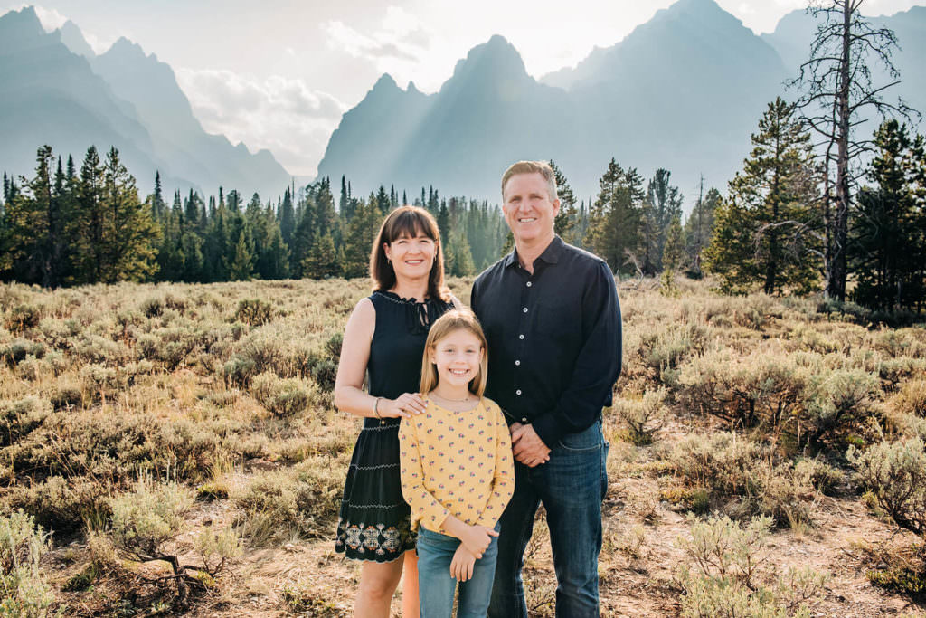 family portrait by mountainin Grand Tetons