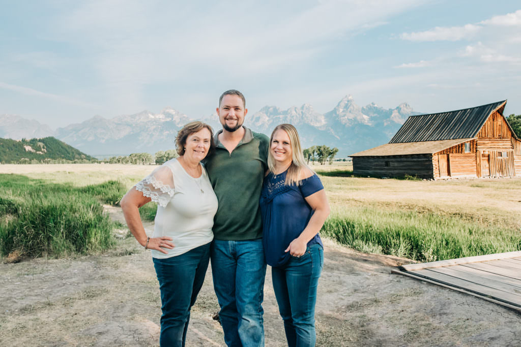 DeJonge Family Outdoor Portrait Mormon Row 