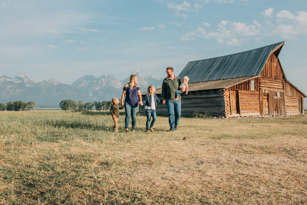 DeJonge Family Portrait Photoshoot Mormon Row 