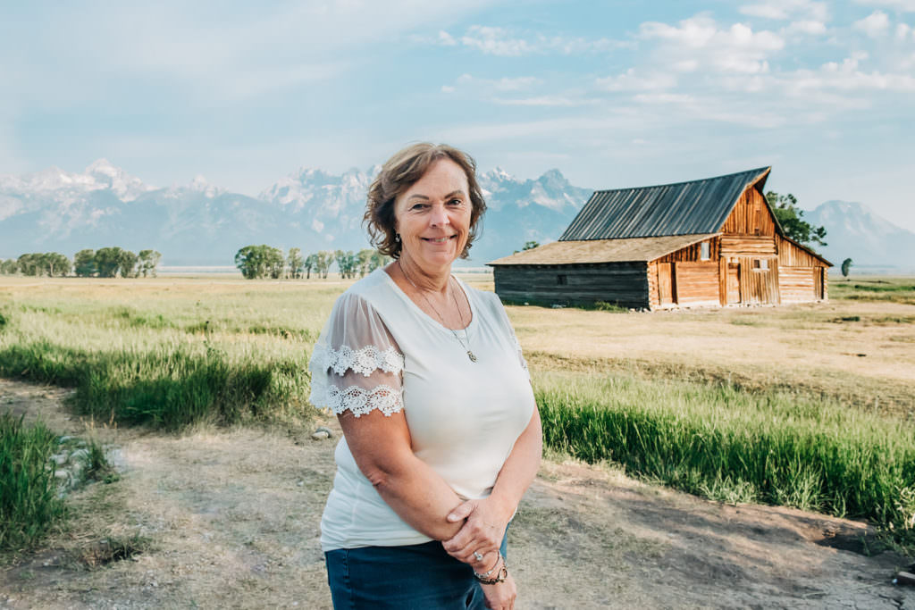 DeJonge Mother Outdoor Portrait Photoshoot Mormon Row 