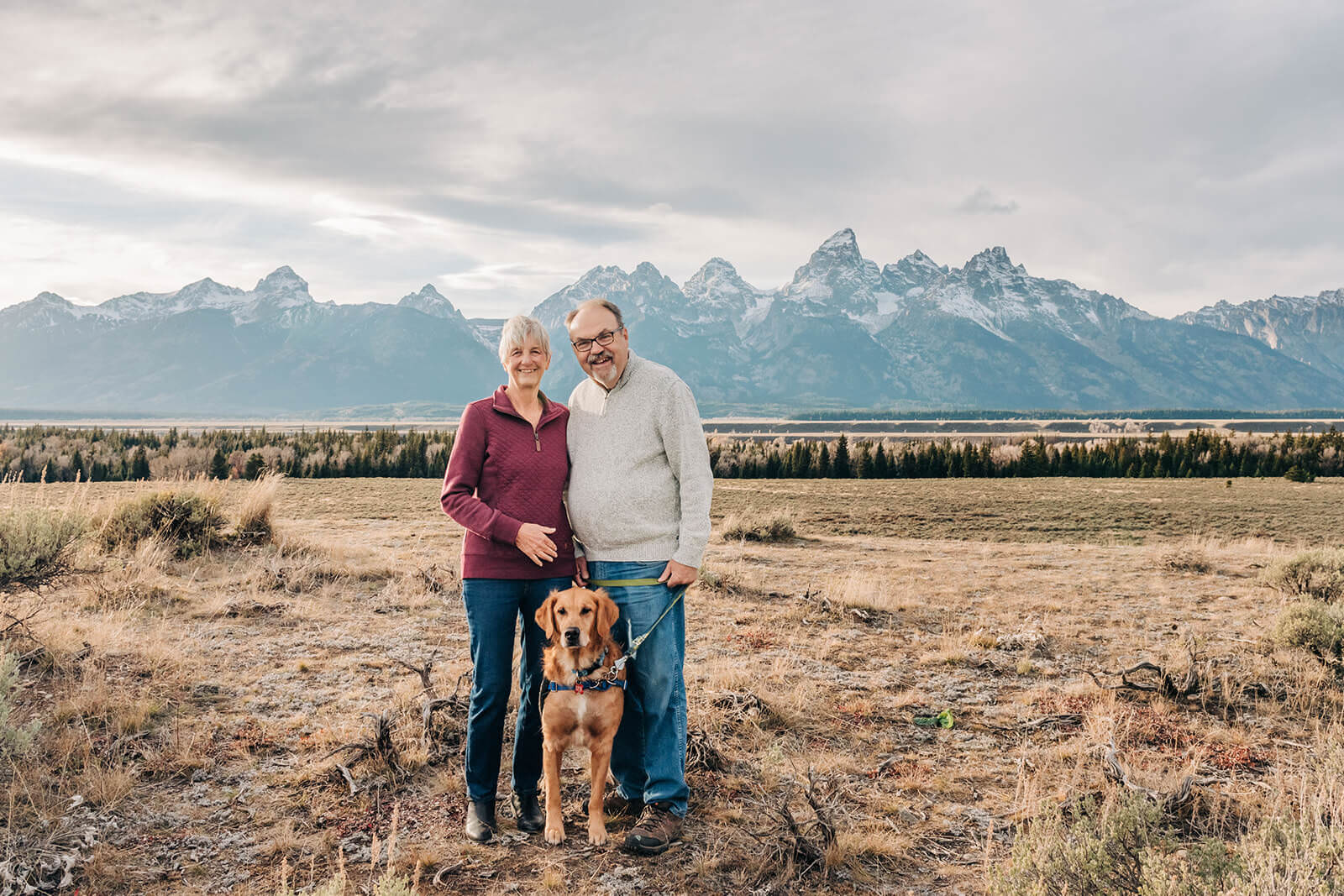 Couple with Dog Portrait