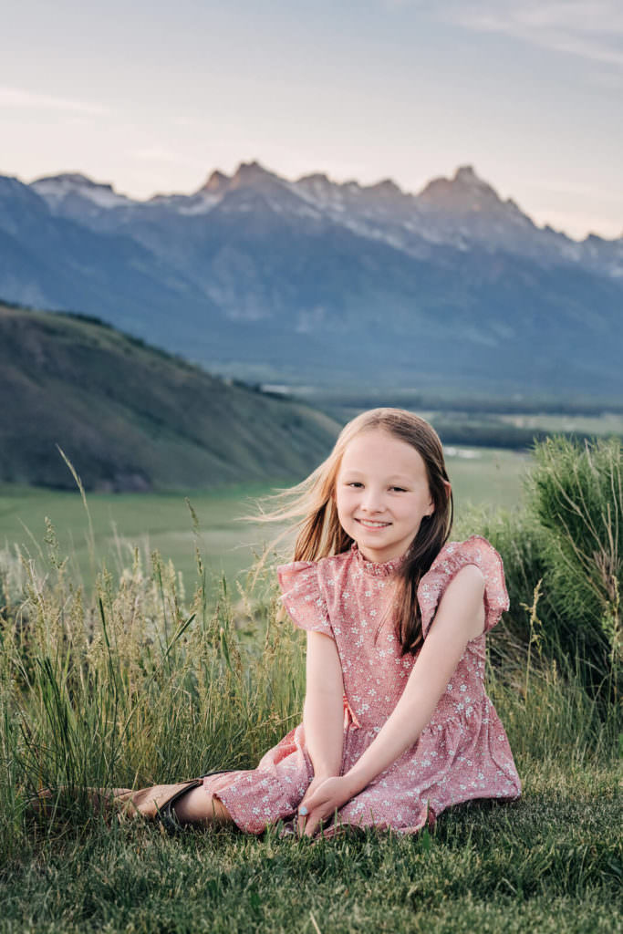 Erion Child Portrait by Mountains