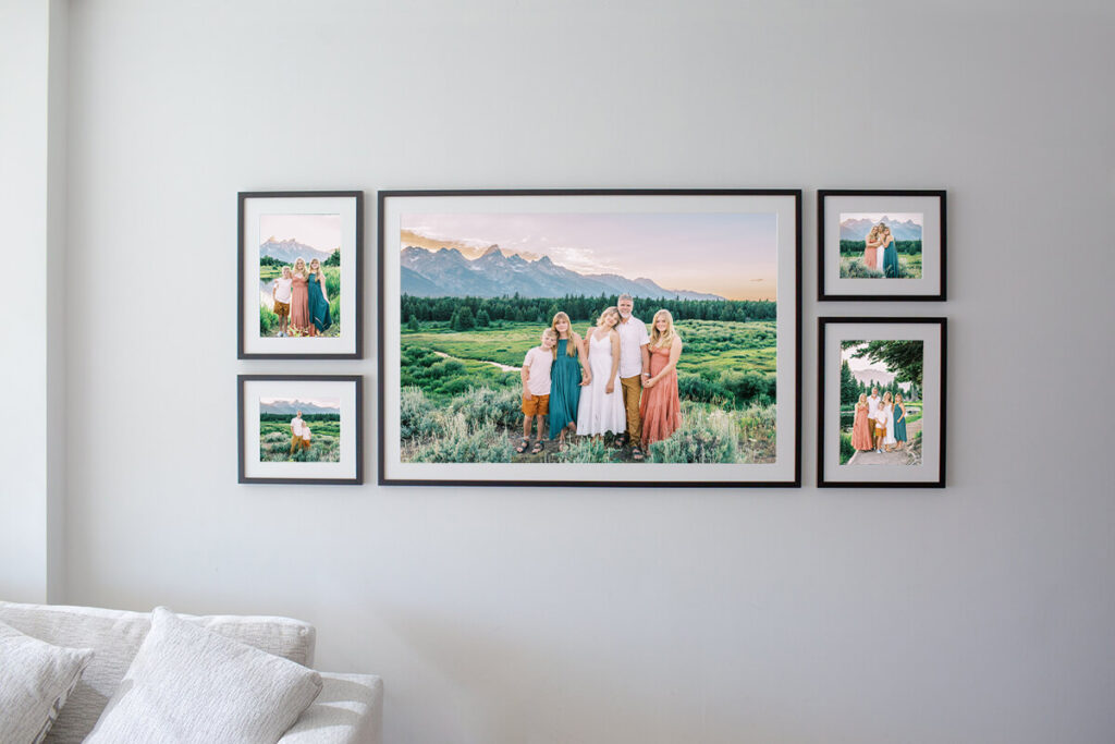 custom gallery photo wall, home decor, family portraits 
