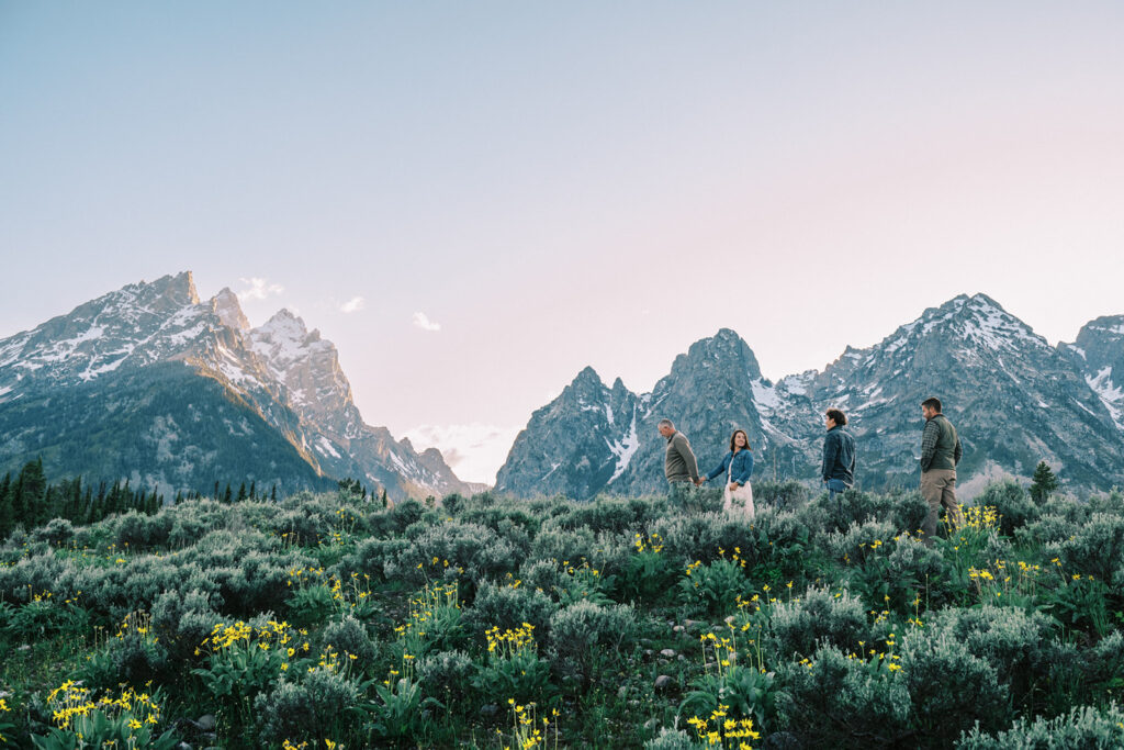 Family Session in Grand Tetons, hiking trails in Grand Tetons