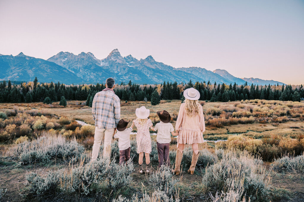 family session in Grand Teton sessions, printed gallery, improve children’s self-esteem