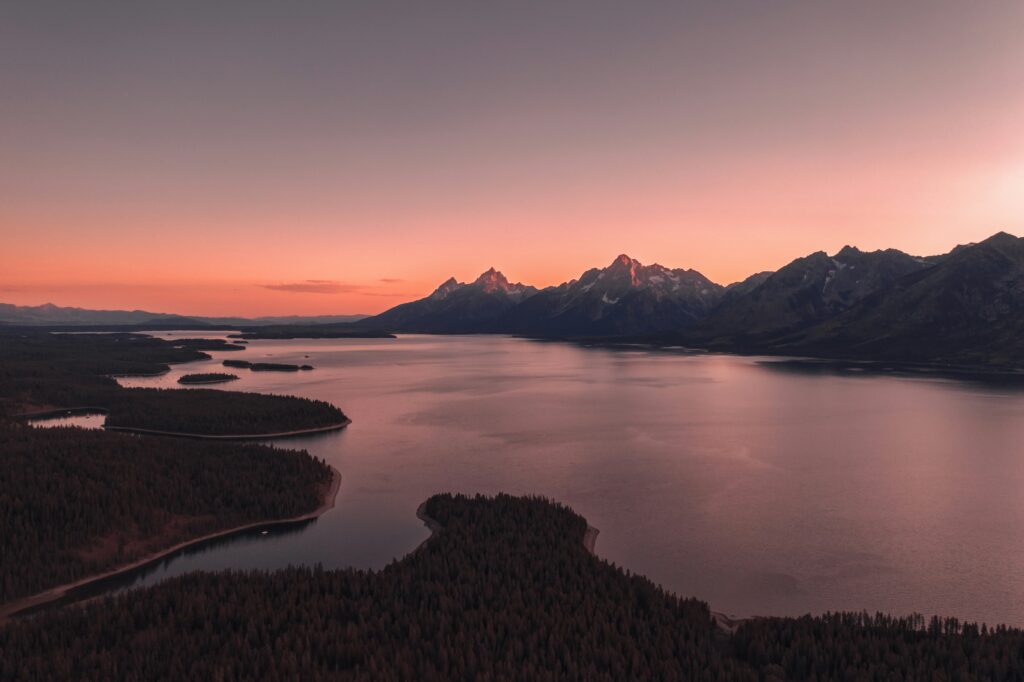 Grand Teton at sunset, 