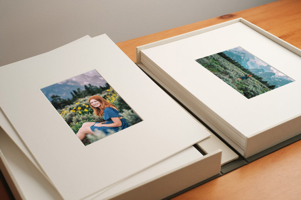 Unique Ways to Gift Family Portraits, matte prints, Fine Art Portrait Case, A Collection of Matted Prints