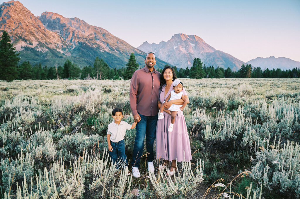 sunrise family photo sessions in Grand Teton National Park