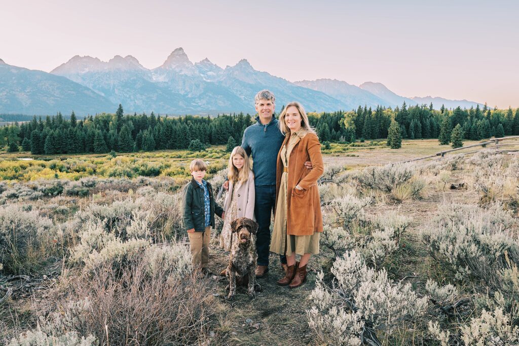 family poses in Grand Teton National Park, family portraits in Grand Teton National Park, family portraits in Jackson Hole, add videography to family session in Jackson Hole